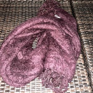 Purple fluffy scarf